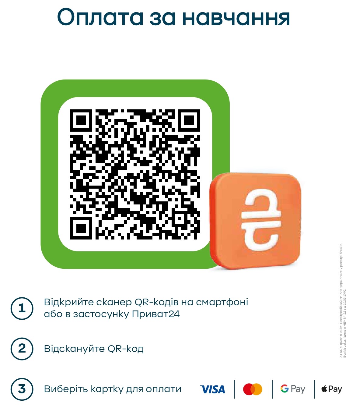 Оплата за навчання